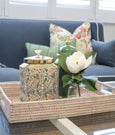 Jar Floral Canister Round