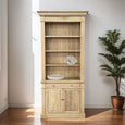 French Library One Bay Bookcase Whitewashed Oak (No Ladder)