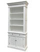 French Library One Bay Bookcase White (No Ladder)