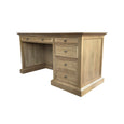 French Panel Desk Natural Oak
