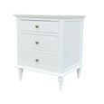Georgia White Side Table Round Knob Handles