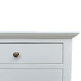 Georgia White Side Table Round Knob Handles