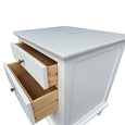 Georgia White Side Table Round Knob Handles