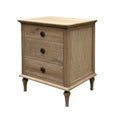 Georgia Weathered Oak Side Table Ring Pull Knobs