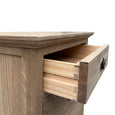 Georgia Weathered Oak Side Table Ring Pull Knobs