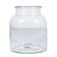 Wide Glass Vase Small