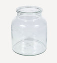 Wide Glass Vase Small