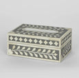 Aurora Bone Inlay Tissue Box Grey/White
