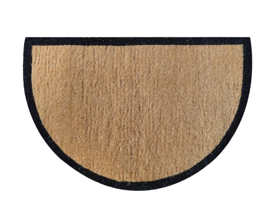 Half Round Black Border Doormat