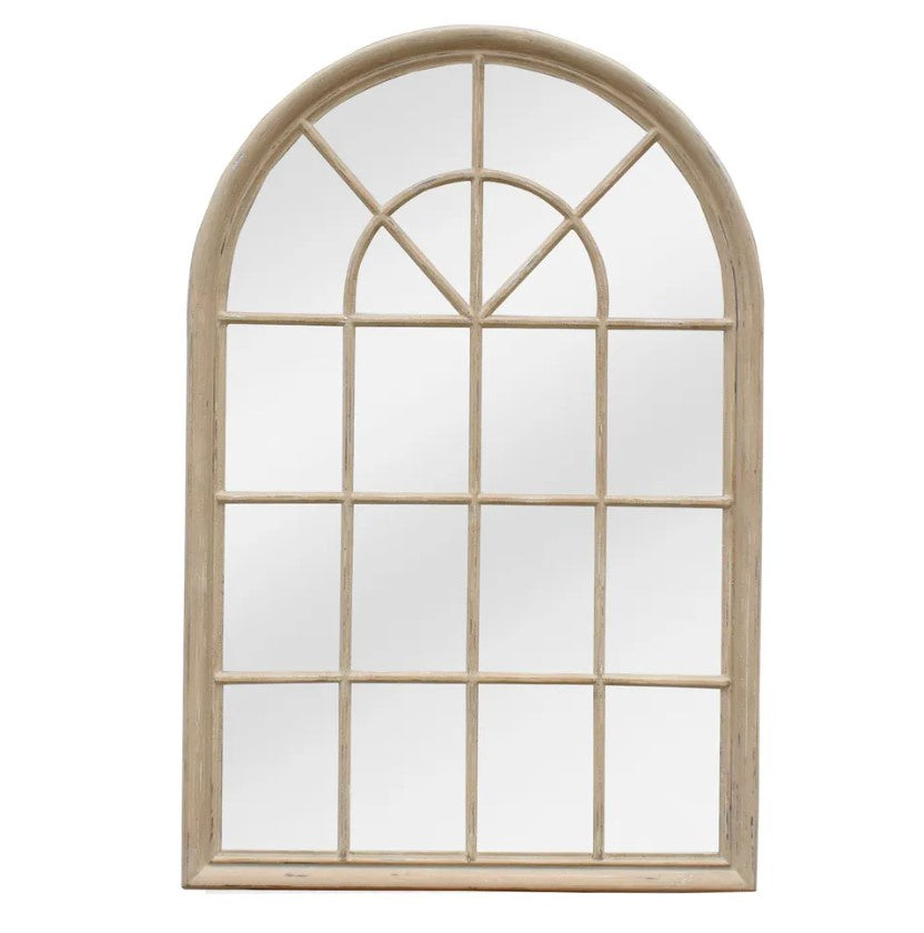 Hamptons Arched Mirror Natural