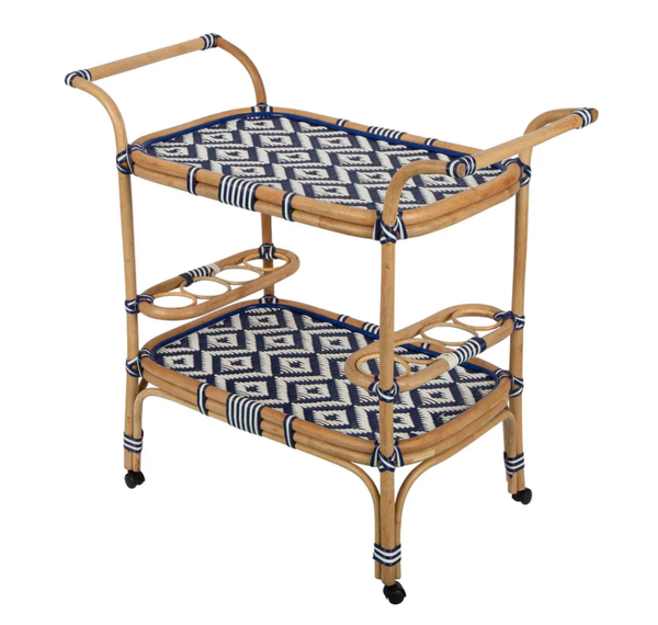 Hamptons Rattan Trolley