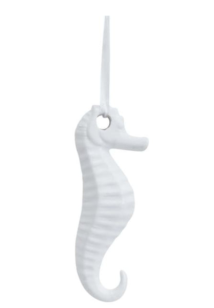 Hanging Seahorse White