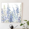 Blue Flower Field Canvas