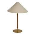 Huntley Leather & Brass Table Lamp