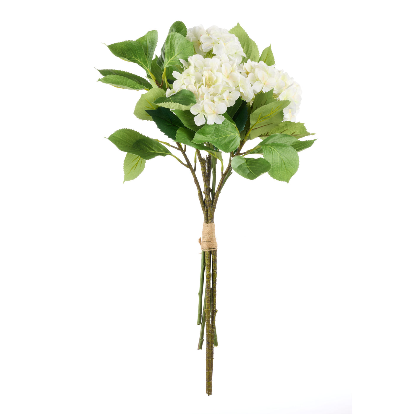 Hydrangea Vivid Leaf Bouquet White