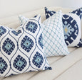 Intermeshed Navy Cushion 55cm