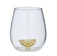 Lemon Slice Glass Tumber 10cm
