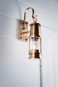 Liberty Outdoor Wall Light Antique Brass
