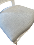 Lilian White Barstool Duckegg Linen
