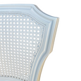 Lilian White Barstool Duckegg Linen