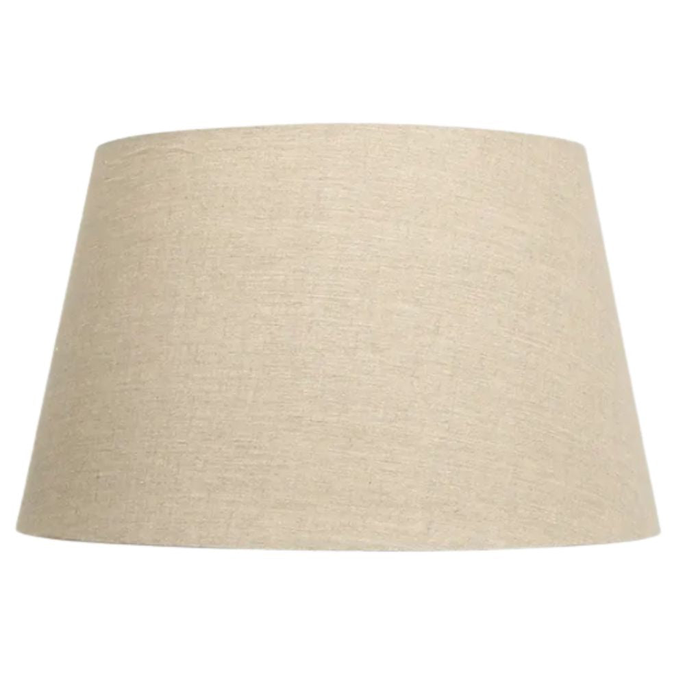Tapered Drum Linen Shade Natural 40cm