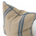 Linen Piped Striped Blue Lounge Cushion 55cm