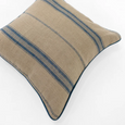 Linen Piped Striped Blue Lounge Cushion 55cm