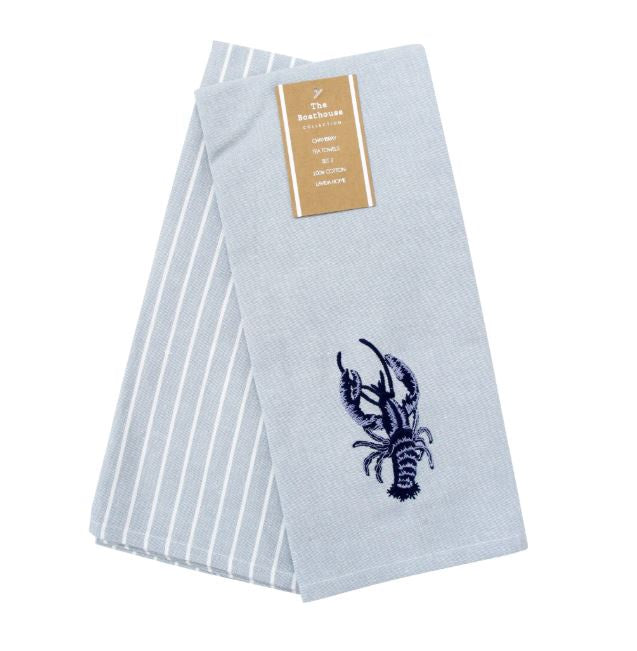 Teatowel Set/2 Lobster