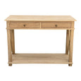 Long Island Console Whitewashed Oak 110cm