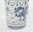 Azure Dragon Ceramic Drum Stool