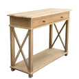 Long Island Console Whitewashed Oak 110cm