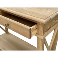 Long Island Console Whitewashed Oak 110cm
