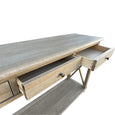 Long Island Console Weathered Oak 150cm