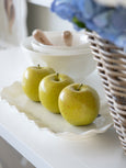 Macy Porcelain Oval Platter White