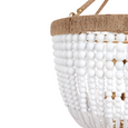Malabar Beaded Pendant - Small Natural/White