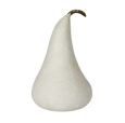 Marble Pear Large White
