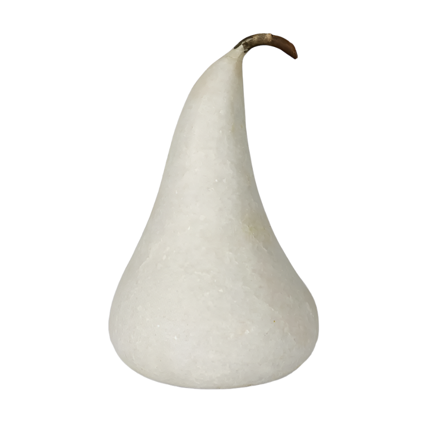 Marble Pear Large White