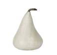 Marble Pear Small White
