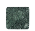 Graze Marble Coaster Square Green S/4