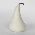 Marble Pear Large White