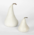 Marble Pear Small White