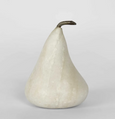 Marble Pear Small White