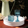 Metal Trays S/2 Round Ivory