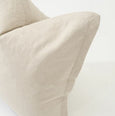 Linen Flange Natural Euro Cushion 65cm
