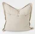 Linen Flange Natural Euro Cushion 65cm