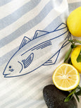 Ocean Sea Salmon Tea Towel