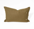 Embroidery Lattice Olive Medium Lumbar Cushion 40 x 60cm