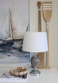 Parkes Table Lamp with White Shade