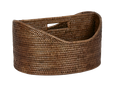 Paume Rattan Magazine Holder Antique Brown