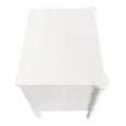 Peyton Bamboo White Side Table